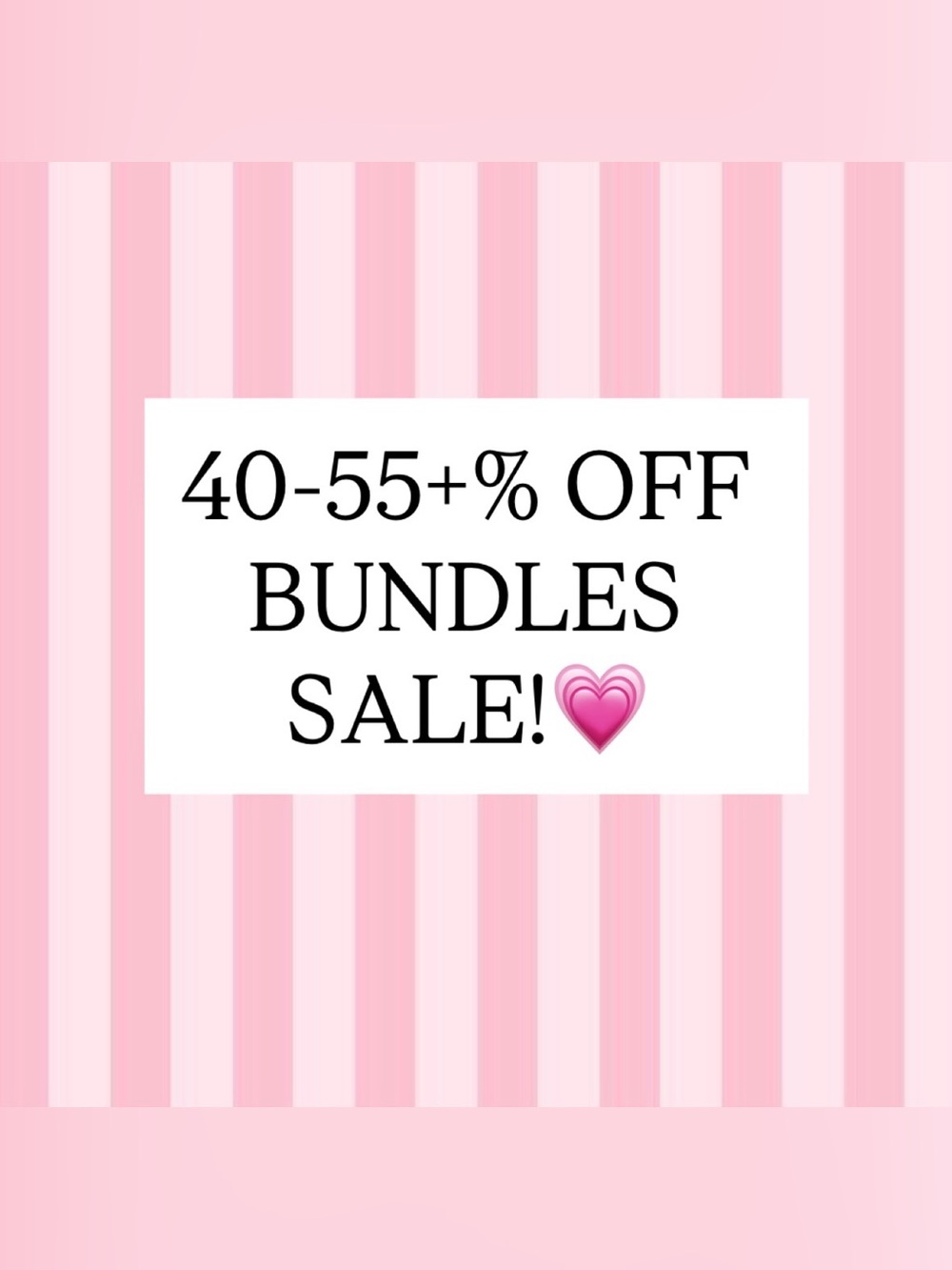 CLOSET CLEAROUT SALE - 40-55% Off Bundles